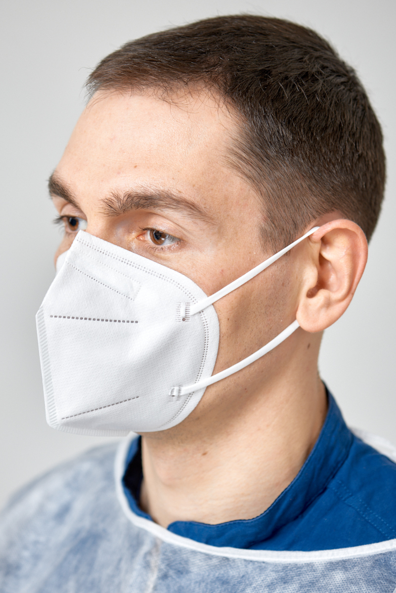 FFP2 AM2 mask, NR (BFE ≥ 95%), without valve, European production PL001