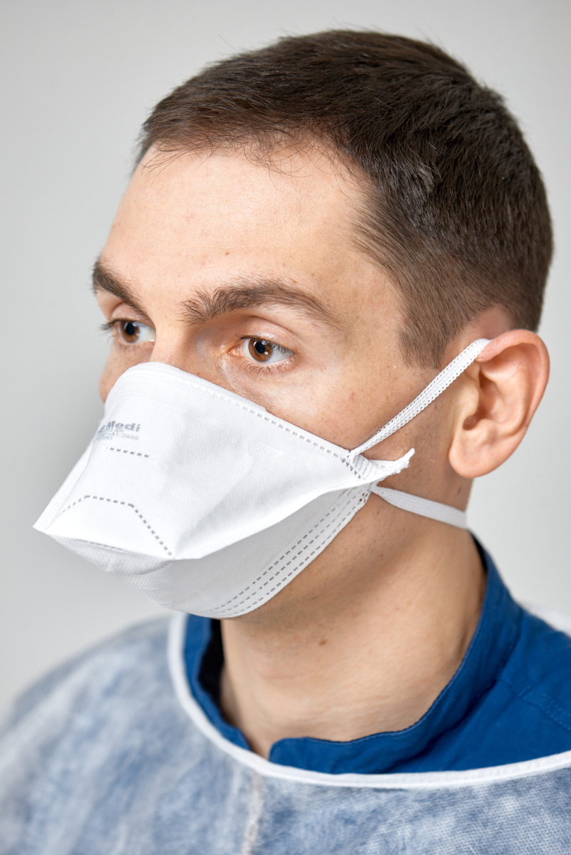 FFP2 mask, NR (BFE ≥ 95%), without valve, German production PL002