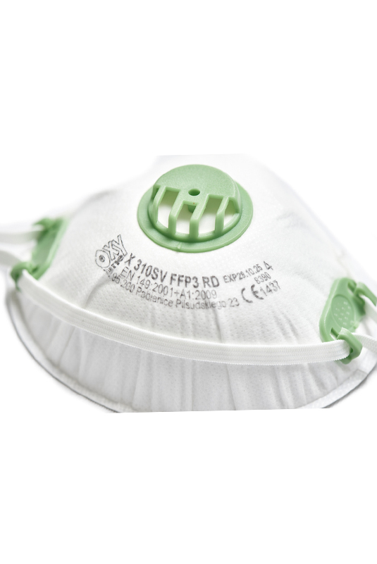 Half mask FFP3 R D, N99 (BFE ≥ 99%), with valve, European production