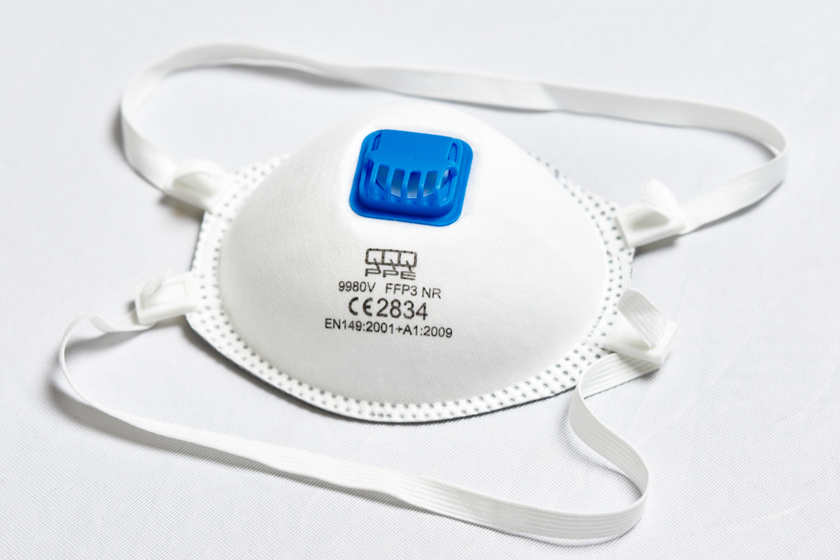 Half mask FFP3 NR, N99 (BFE ≥ 99%), with valve, International SKU:A0032-5-1