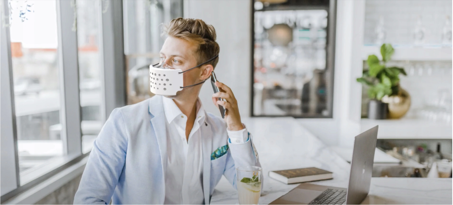 Nano-antibacterial maskshield with filter; (BFE ≥ 98)%